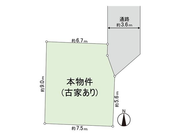 西東京市住吉町4丁目 土地 区画図