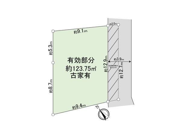 清瀬市松山1丁目 土地 区画図