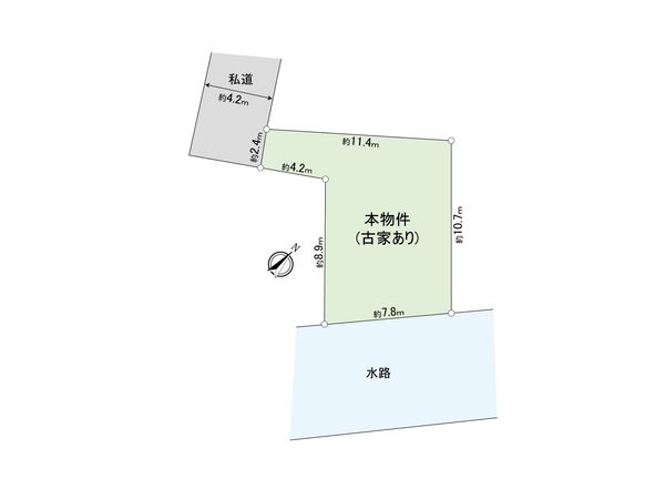 東久留米市浅間町2丁目 土地 区画図