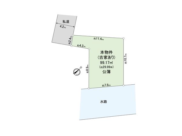 東久留米市浅間町2丁目 土地 区画図