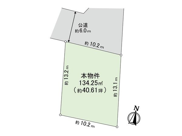 清瀬市竹丘2丁目 土地 区画図 区画図