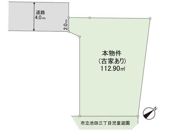 新座市池田3丁目 土地 区画図