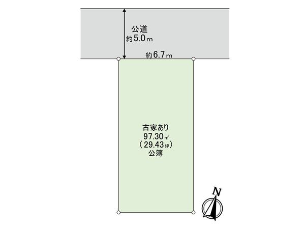 東久留米市八幡町2丁目 土地 区画図
