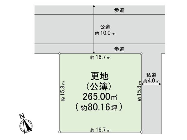 東久留米市前沢5丁目 土地 区画図