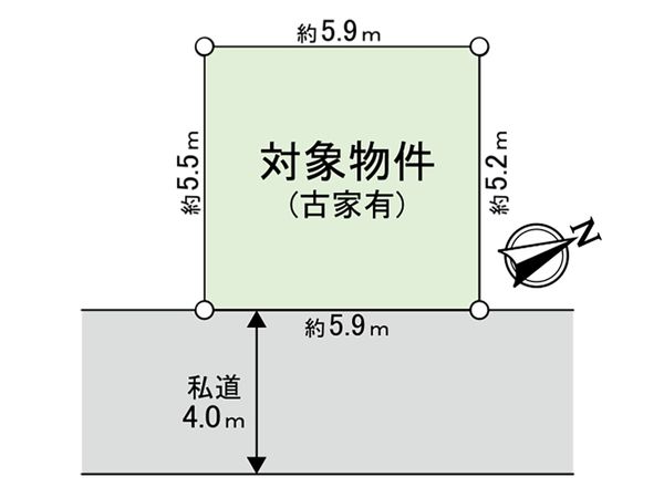 西東京市ひばりが丘北2丁目 土地 区画図