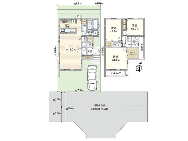 東久留米市氷川台1丁目 戸建 間取図(平面図)