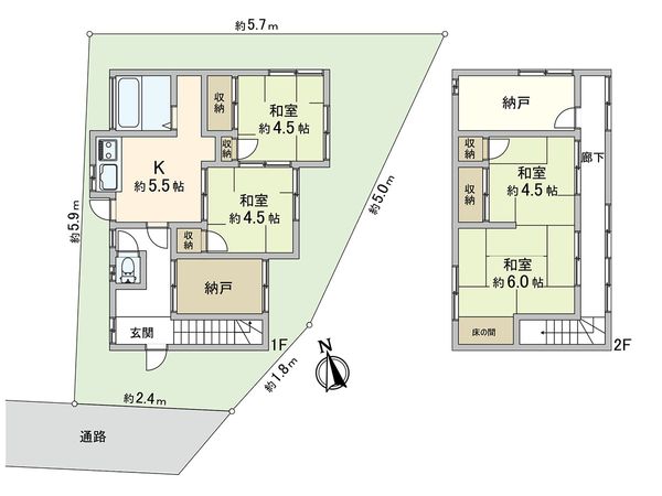新座市栗原6丁目 戸建 間取図(平面図)