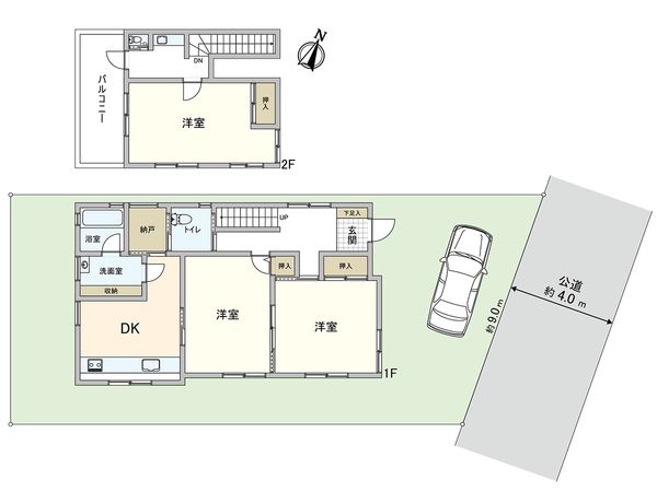 東久留米市小山1丁目 戸建 間取図(平面図) 東久留米市小山1丁目 戸建 間取図(平面図)