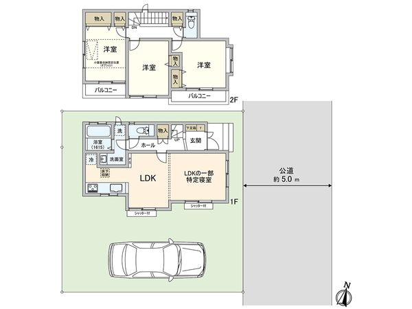 東久留米市新川町2丁目 戸建 間取図(平面図)