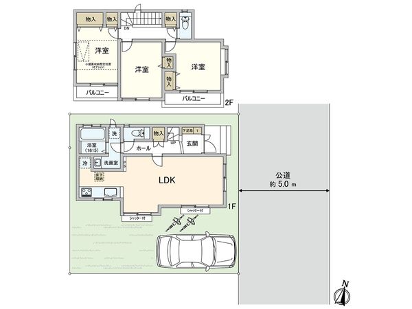 東久留米市新川町2丁目 戸建 間取図(平面図)