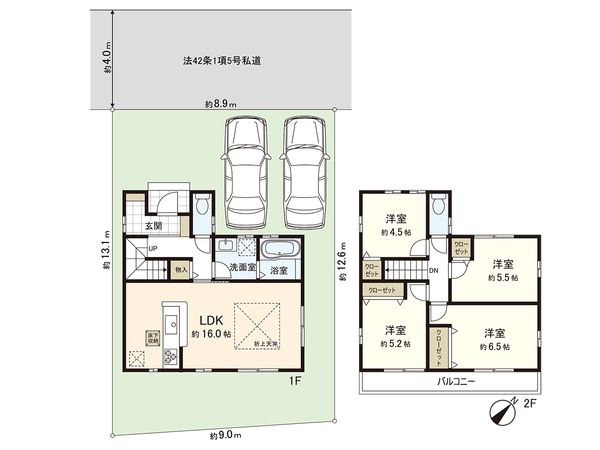 西東京市ひばりが丘4丁目 新築戸建 間取図(平面図) 間取図(平面図)