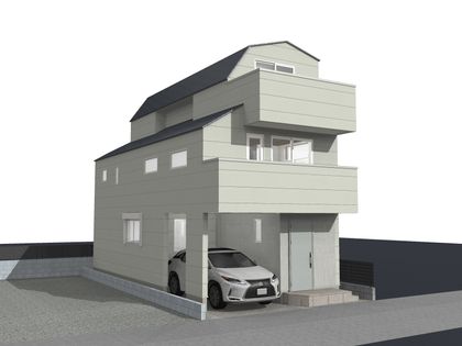 西東京市東町2丁目 新築戸建B号棟 外観パース図