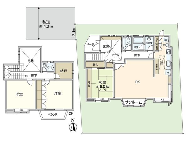 西東京市泉町2丁目 戸建 間取図(平面図)