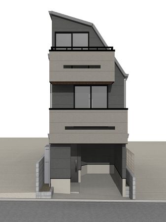 東久留米市南町4丁目 新築戸建 外観パース図