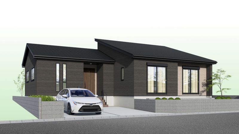 新座市あたご3丁目 新築戸建 外観パース図