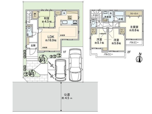 西東京市栄町1丁目 戸建 間取図(平面図)