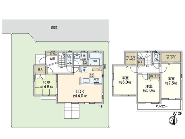 東久留米市小山3丁目 戸建 間取図(平面図)