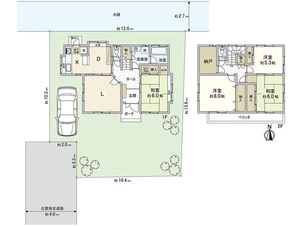 西東京市谷戸町3丁目 戸建 間取図(平面図)