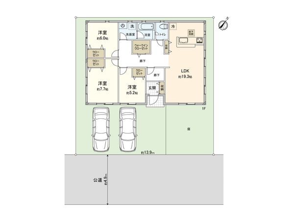 新座市あたご3丁目 新築戸建 間取図(平面図) 新座市あたご3丁目 新築戸建 間取図(平面図)