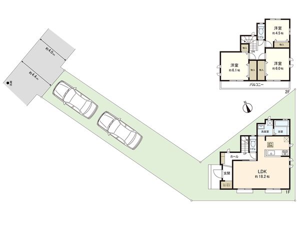新座市栗原1丁目 新築戸建A号棟 間取図(平面図) 間取図(平面図)