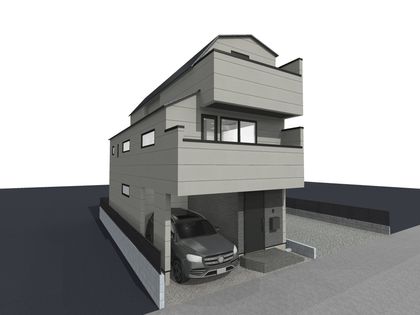 西東京市東町2丁目 新築戸建A号棟 外観パース図