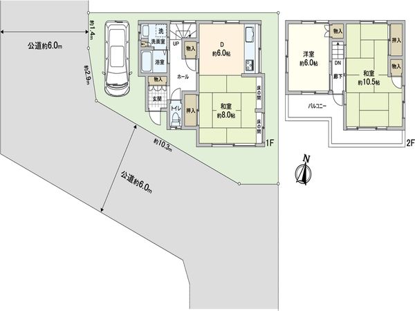 新座市堀ノ内2丁目 戸建 間取図(平面図) 新座市堀ノ内2丁目 戸建 間取図(平面図)
