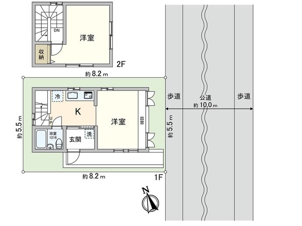 清瀬市中里4丁目 戸建 間取図(平面図) 清瀬市中里4丁目 戸建 間取図(平面図)