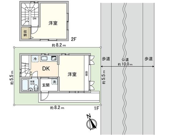 清瀬市中里4丁目 戸建 間取図(平面図) 清瀬市中里4丁目 戸建 間取図(平面図)