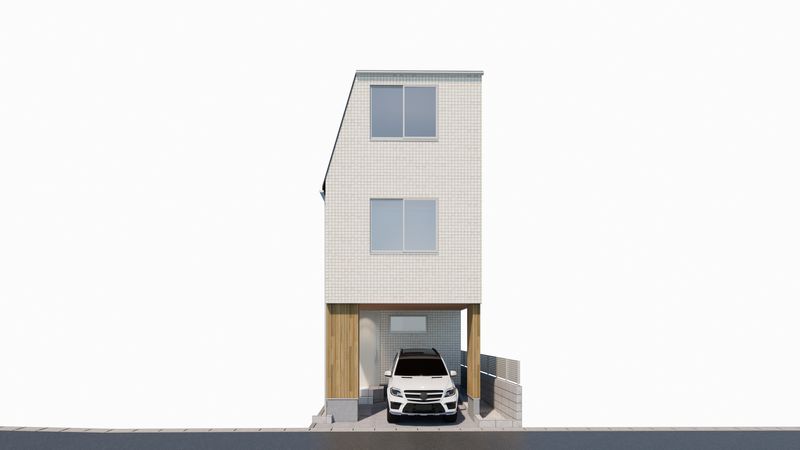 西東京市下保谷1丁目 新築戸建B号棟 外観パース図 西東京市下保谷1丁目 新築戸建B号棟 外観パース図