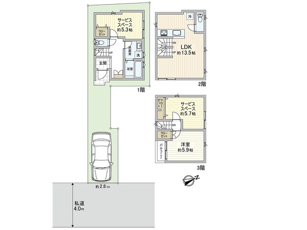 新座市栗原6丁目 戸建 間取図(平面図) 新座市栗原6丁目 戸建 間取図(平面図)