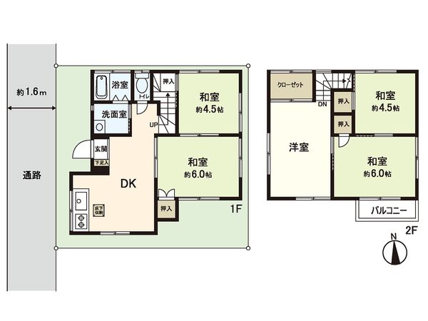 新座市野寺1丁目 戸建 間取図(平面図) 新座市野寺1丁目 戸建 間取図(平面図)