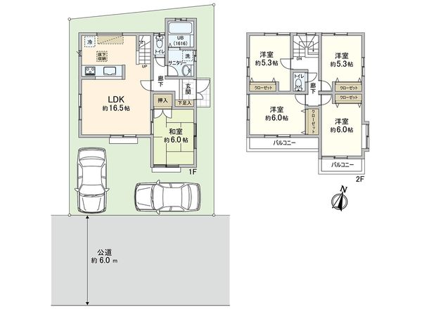 清瀬市旭が丘3丁目 戸建 間取図(平面図) 清瀬市旭が丘3丁目 戸建 間取図(平面図)