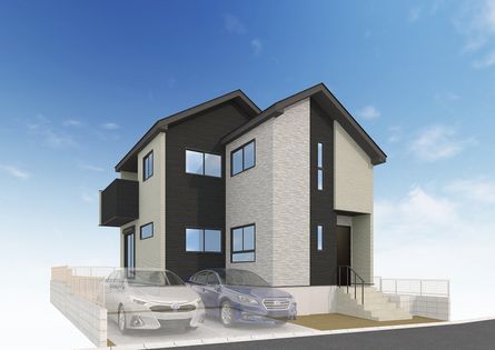 東久留米市浅間町1丁目 新築戸建 外観パース図