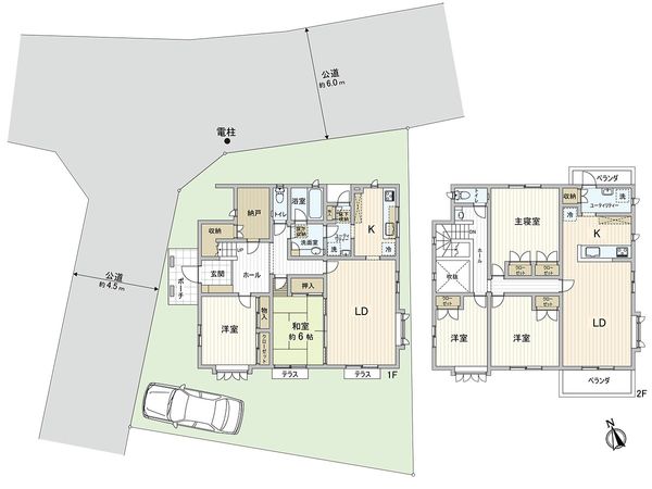 東久留米市南沢4丁目 戸建 間取図(平面図)