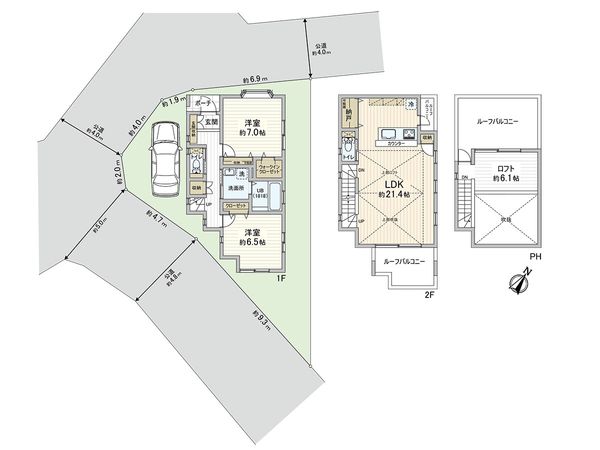新座市野寺2丁目 戸建 間取図(平面図) 新座市野寺2丁目 戸建 間取図(平面図)