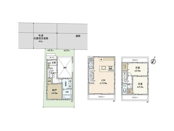 新座市栗原1丁目 戸建 間取図(平面図) 新座市栗原1丁目 戸建 間取図(平面図)