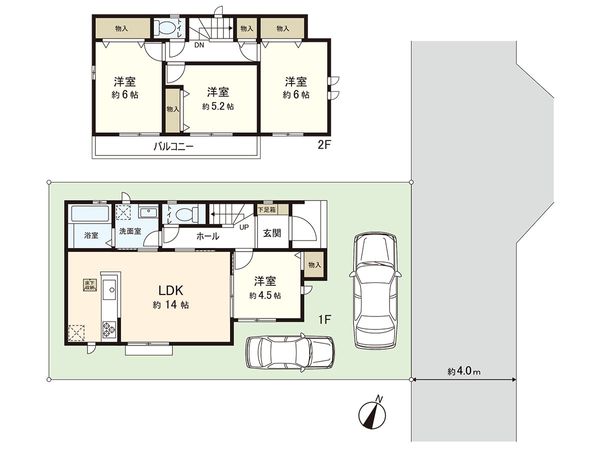 新座市西堀2丁目 新築戸建2号棟 間取図(平面図) 新座市西堀2丁目 新築戸建2号棟 間取図(平面図)