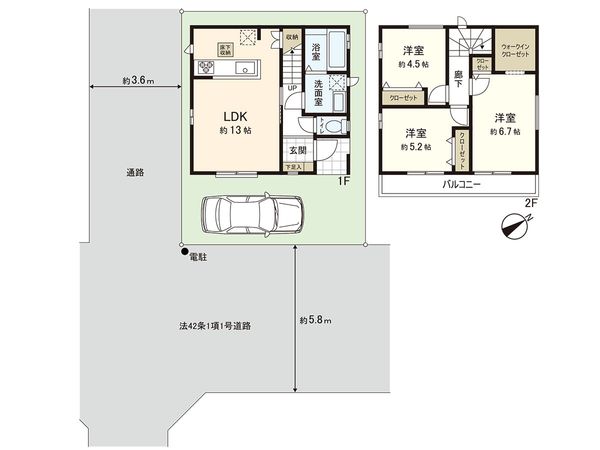 新座市栗原1丁目 新築戸建 間取図(平面図) 新座市栗原1丁目 新築戸建 間取図(平面図)