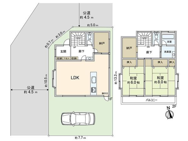 東久留米市南町4丁目 戸建 間取図(平面図) 東久留米市南町4丁目 戸建 間取図(平面図)