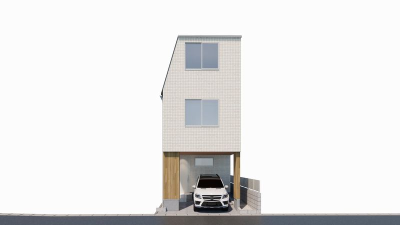 西東京市下保谷1丁目 新築戸建B号棟 外観パース図 西東京市下保谷1丁目 新築戸建B号棟 外観パース図