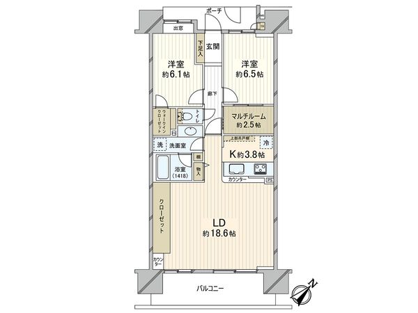 コスモ・ザ・パークス清瀬の森 間取図(平面図)