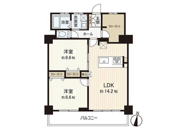 久留米ハイライズ 間取図(平面図) 久留米ハイライズ 間取図(平面図)