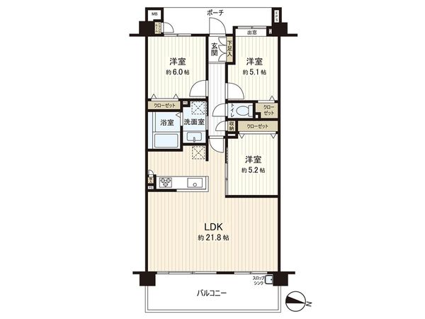 コスモステージひばりヶ丘アミュージア 間取図(平面図) 間取図(平面図)