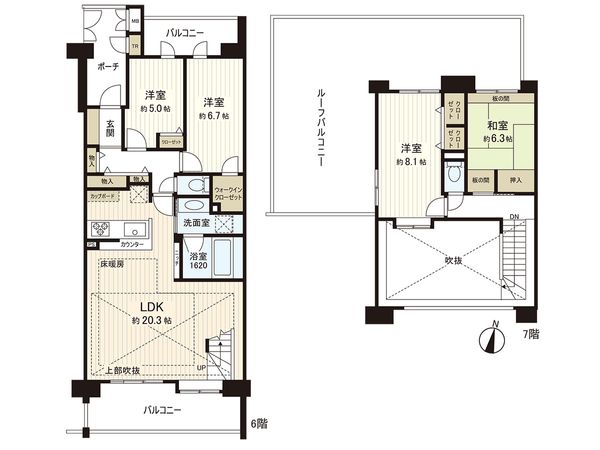 コスモひばりが丘ザ・ガーデンズフォート オーセントヒル 間取図(平面図) コスモひばりが丘ザ・ガーデンズフォート オーセントヒル 間取図(平面図)