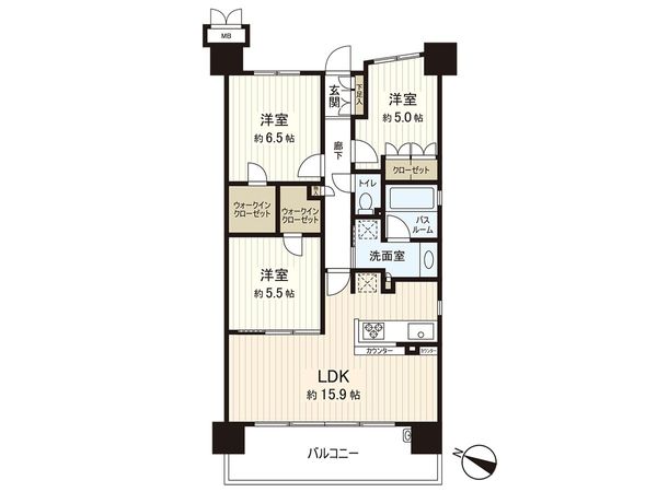 ひばりが丘フィールズ1番街 間取図(平面図)