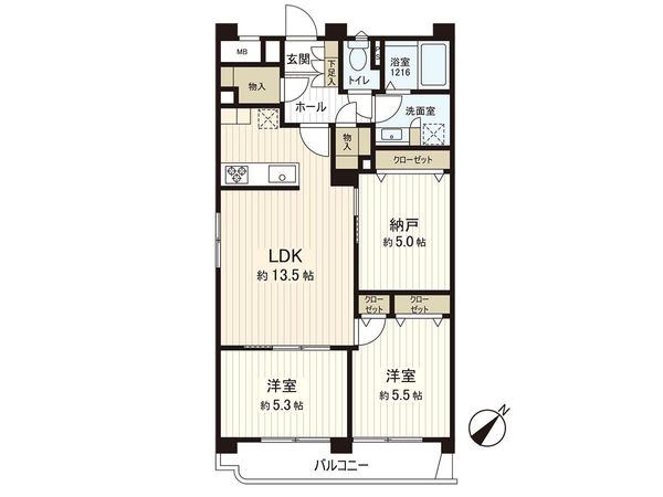 カクタス田無マンション 間取図(平面図) 間取図(平面図)