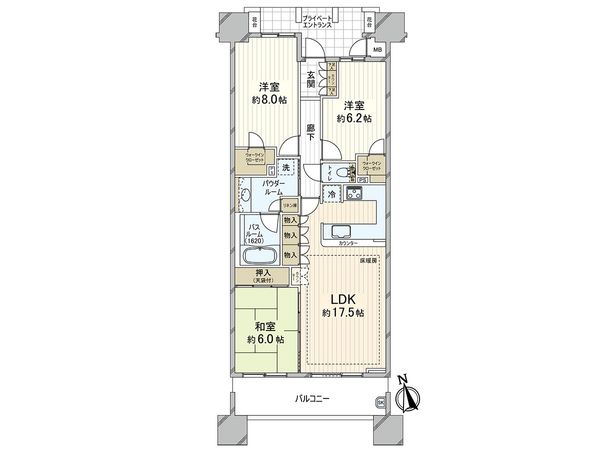 グランジオ武蔵野 間取図(平面図)