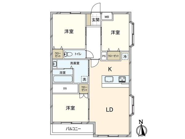 レーヴタケダ清瀬 間取図(平面図)