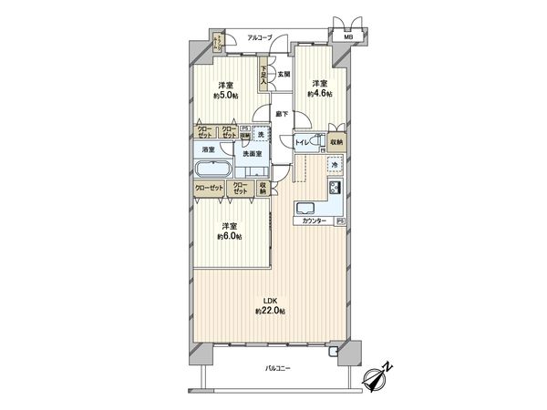 アイラシティ 間取図(平面図)
