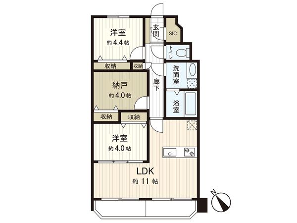 カクタス田無マンション 間取図(平面図) カクタス田無マンション 間取図(平面図)
